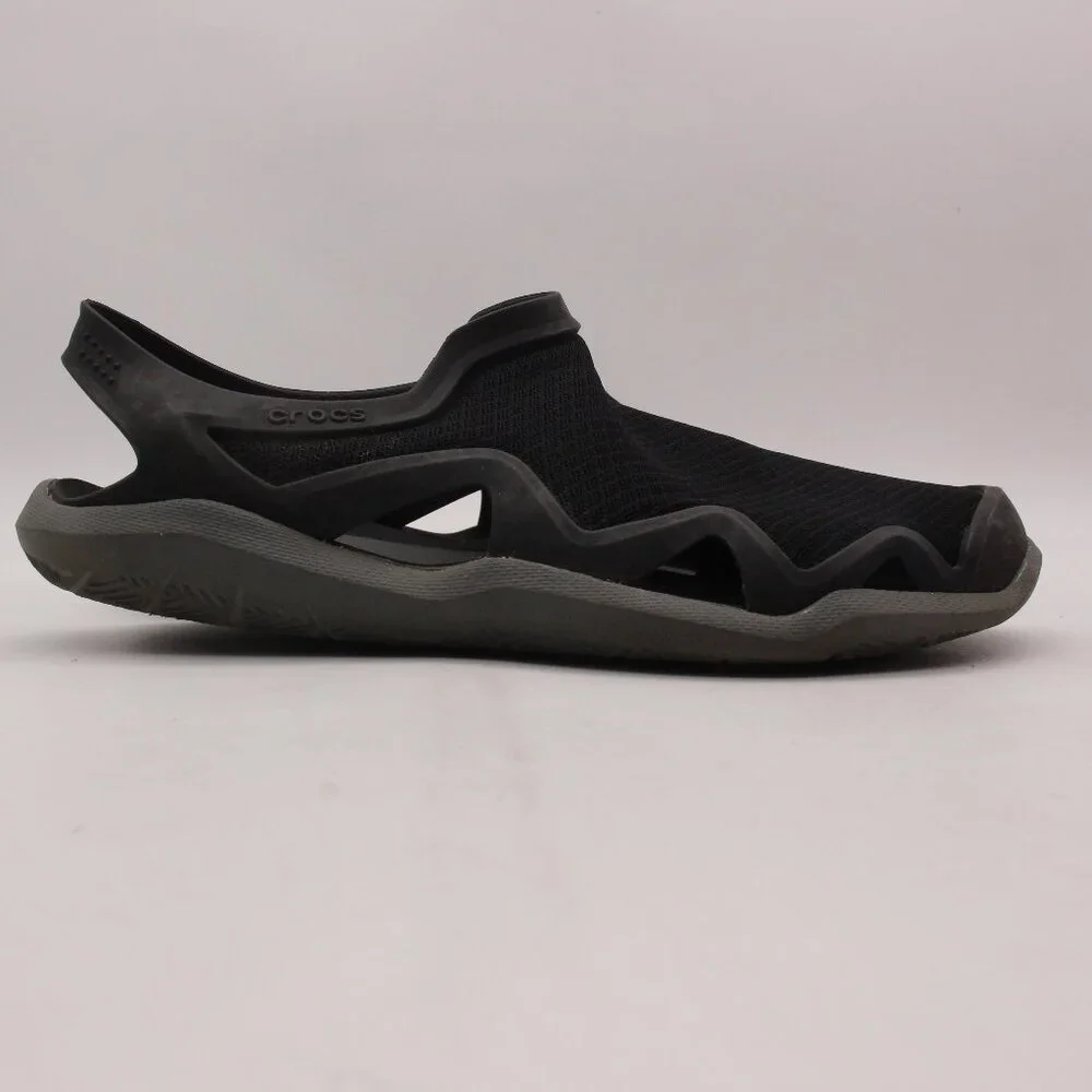 Crocs Swiftwater Mesh Wave Men’s Size 8 Black Slip On Water Shoes 205701